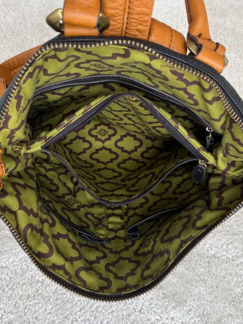 OrYANY Backpack In Black/Green